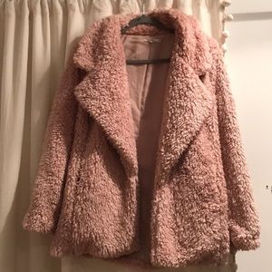 Tularosa Teddy Jacket- light pink